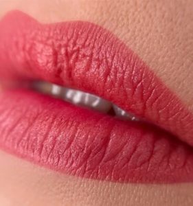 before and after lip liner tattoo