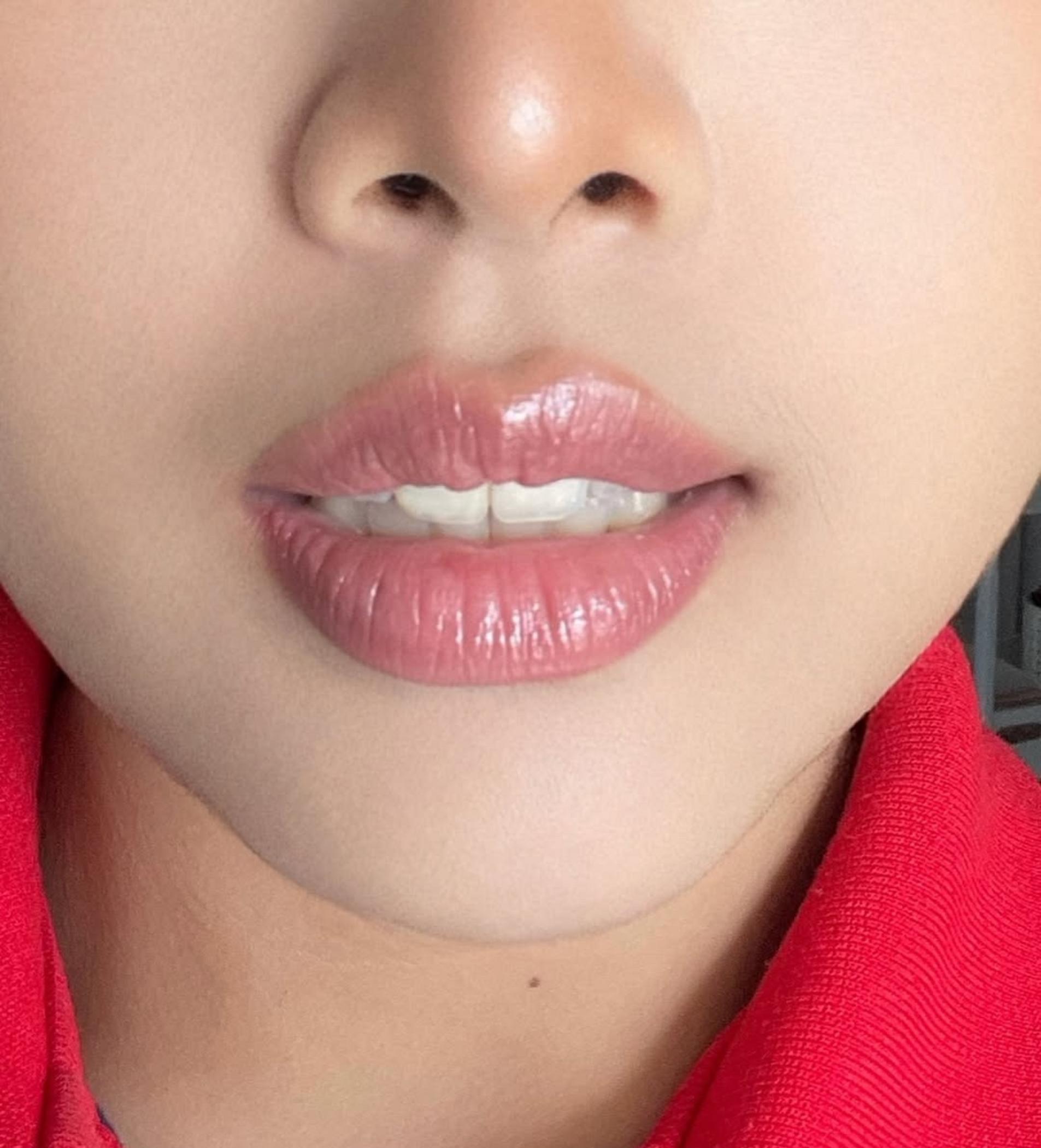 natural subtle lip tattoo results